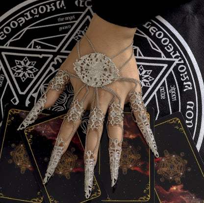 Punk/Goth Finger Tassel Bracelet