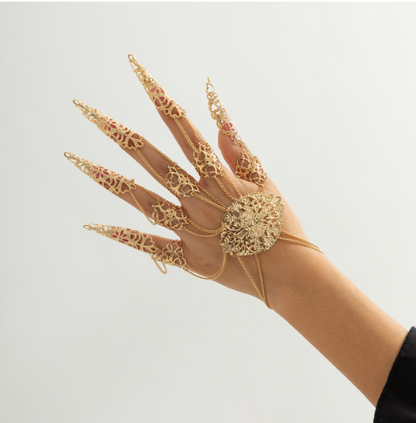 Punk/Goth Finger Tassel Bracelet